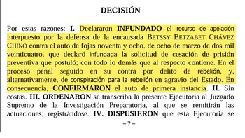 PJ ratifica rechazo a pedido