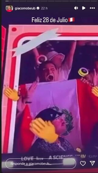 Giacomo Benavides alzó la bandera del Perú en concierto de Twice: “Feliz 28 de julio”