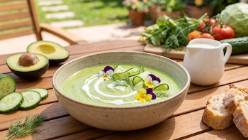 Receta de crema fría de aguacate y pepino: ideal para una entrada saludable y con sabor