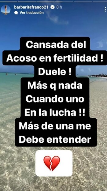 El contundente mensaje de Barby