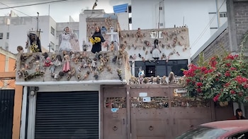 Las paredes del inmueble están