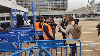 Un grupo de israelíes se