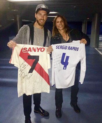 Sergio Ramos junto a Claudio