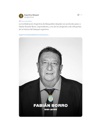 El posteo de la CABB