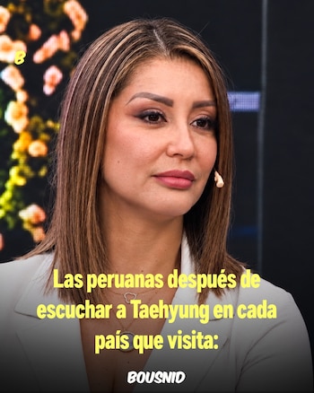En redes sociales, las fanáticas apodaron al cantante “Taehyung Domínguez” y bromearon con la pregunta: “¿Somos tu Tarazonas?”. Bousnid.