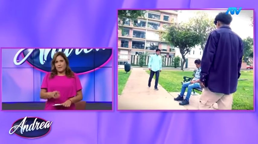 Andrea Llosa despidiéndose de su programa 'Andrea'