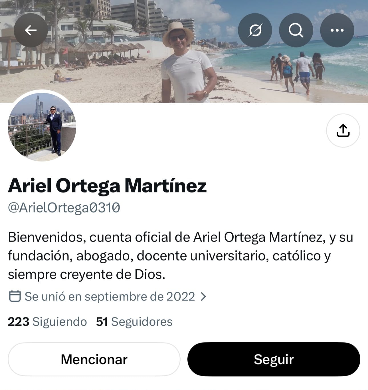 Ariel Ortega Martínez deberá cumplir 76 meses de prisión por intimidaciones contra periodistas - crédito @ArielOrtega0310/X