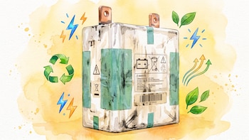 Un nuevo método de reciclaje convierte baterías viejas de vehículos eléctricos en acumuladores más eficientes