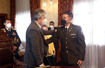 El presidente del Ecuador, Guillermo