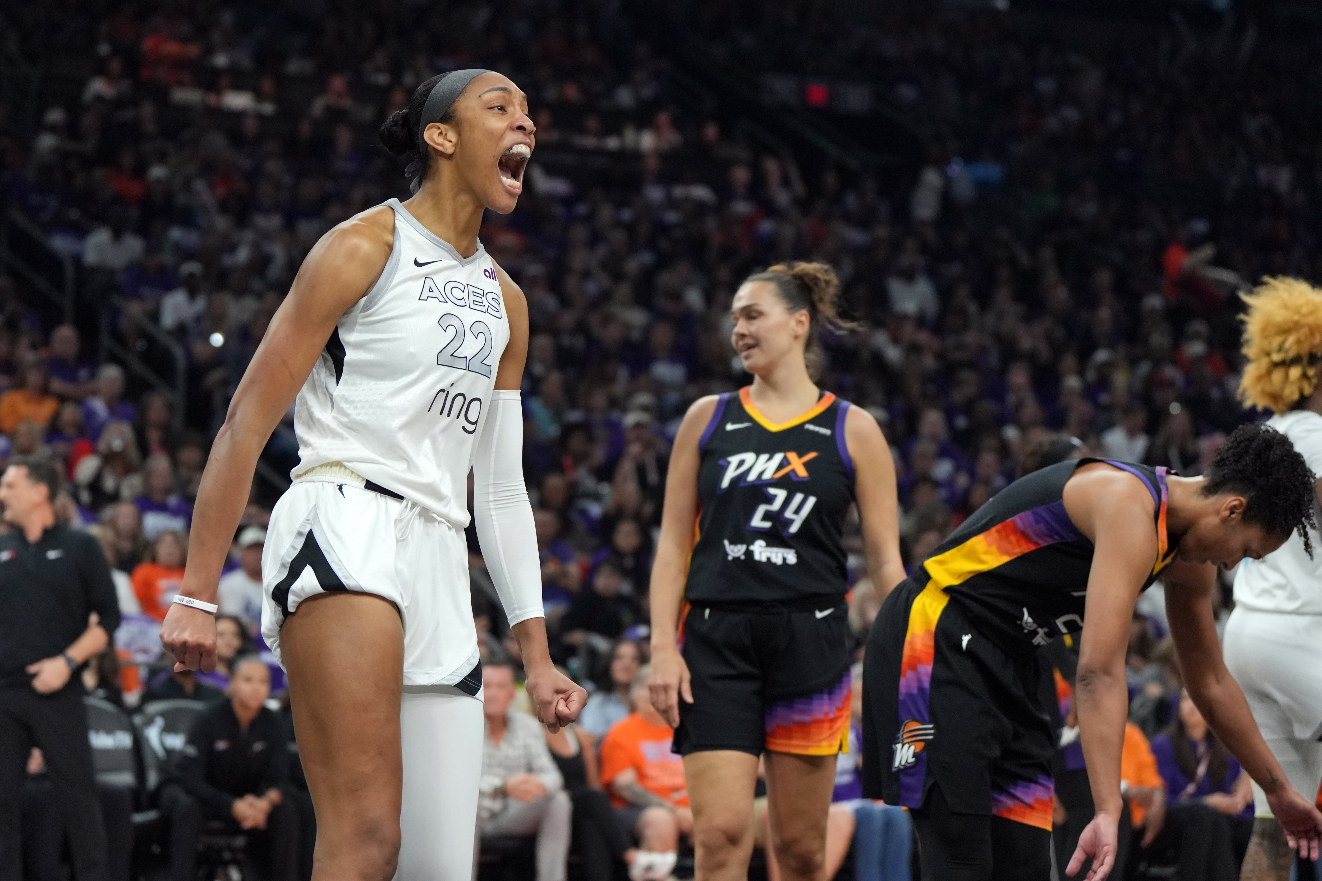 La temporada 2025 de la WNBA queda marcada por el impacto y la influencia de A’ja Wilson en el deporte (AP Foto/Rick Scuteri)