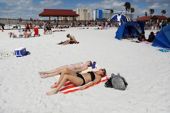 La playa de Clearwater compite