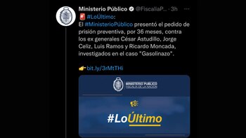 Ministerio Publicó presentó el pedido de prisión preventiva