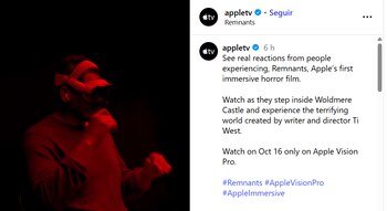 Apple TV - Remnants - Apple Vision Pro - película - tecnología - 12 de octubre