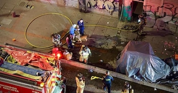 Incendio registrado en un edificio