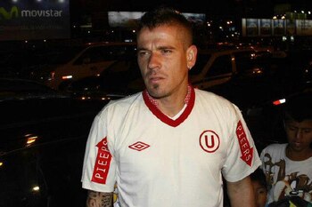 Mario Leguizamón durante su llegada