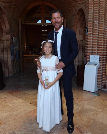 El Cholo Simeone, emocionado por la comunión de Francesca