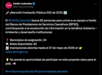 La entidad está en busca