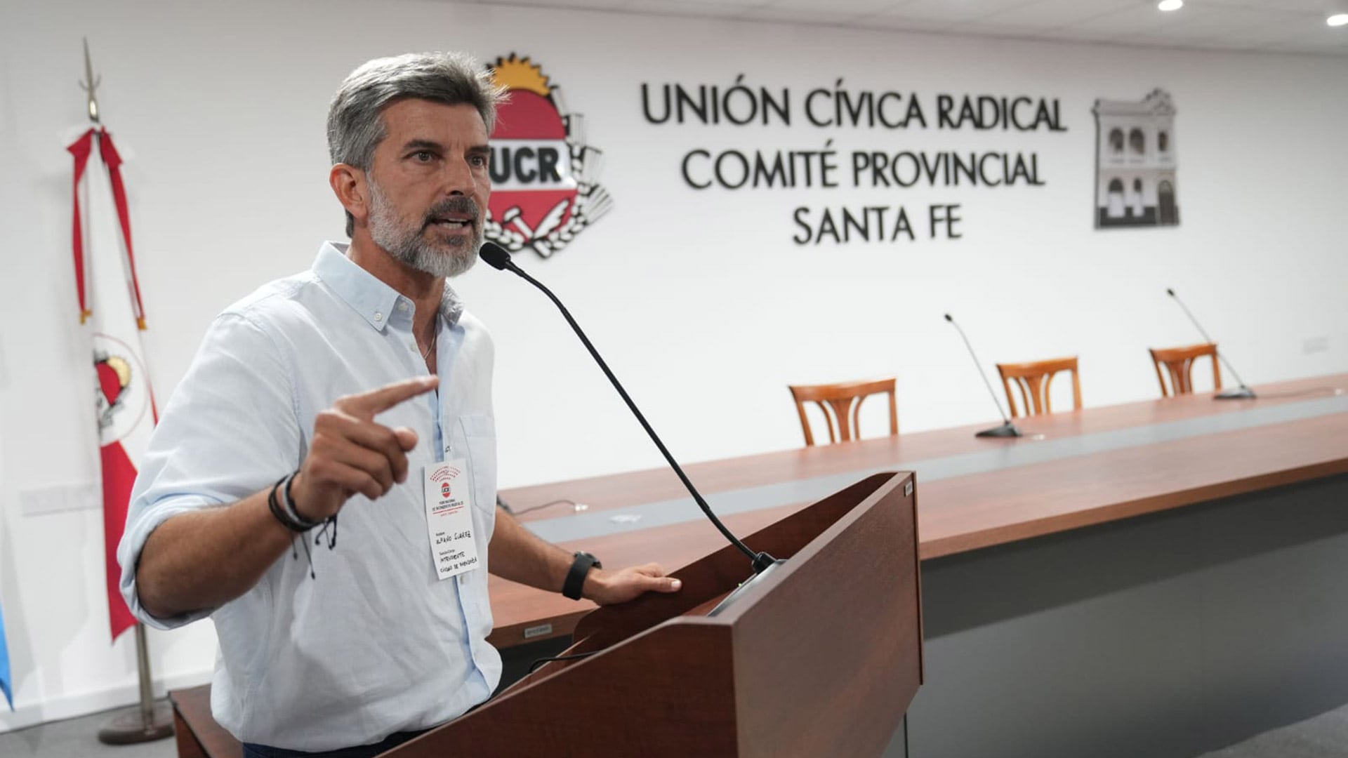 Ulpiano Suárez, presidente del Foro de Intendentes de la UCR e intendente de la ciudad de Mendoza