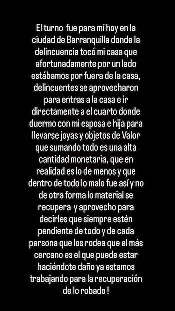 Storie de Instagram de Giovanny