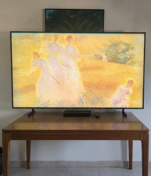 El Modo Arte permite exhibir obras y fotografías cuando el televisor no reproduce contenidos. (Foto: Infobae)