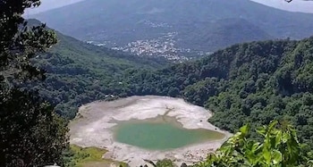 La Laguna de Alegría y los principales ríos del oriente de El Salvador registran una disminución del agua asociada a la baja de lluvias. (Foto cortesía RETROSV)