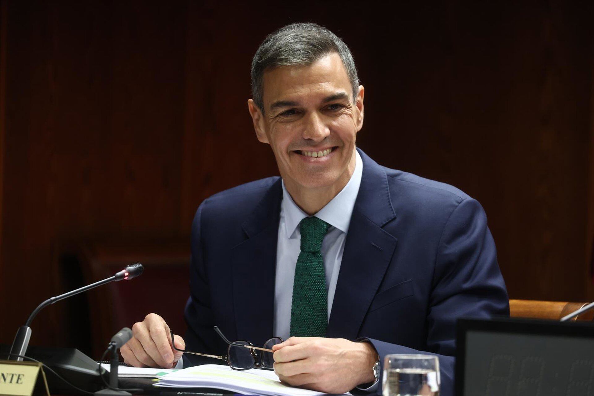 Pedro Sánchez en la Comisión de investigación del Senado