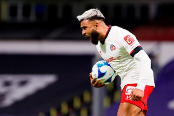 El jugador de Toluca Pedro Canelo celebra una anotación. EFE/José Méndez/Archivo