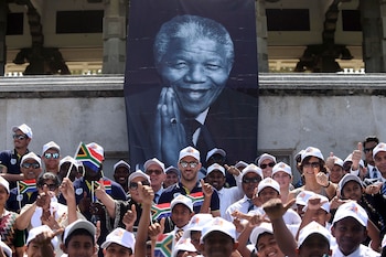 Homenaje a Nelson Mandela (AFP)