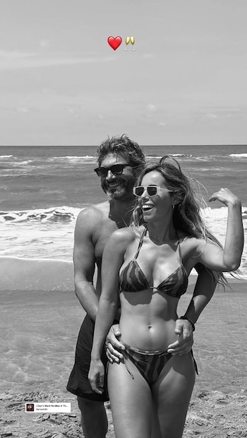 Iván Noble junto a Martina,