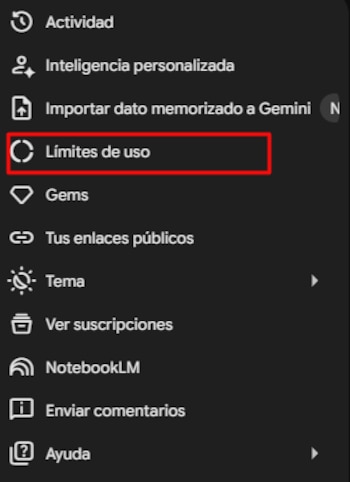 Gemini ahora tiene un limite de uso al día.