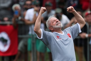 Lula celebrando su gol (REUTERS/Amanda