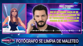 Ángel Fernández responde a amiga de Yiddá Eslava tras acusación de deuda: “¿De dónde sacan los seis mil soles?”. Captura: Magaly TV La Firme.