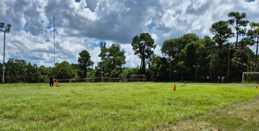 El hallazgo se produjo alrededor en la cancha auxiliar N°3 del predio deportivo de Garupá