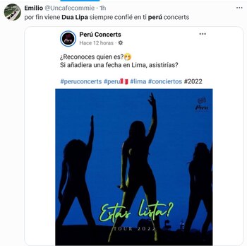 Dua Lipa dará su primer