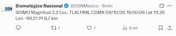Microsismo Tlalpan