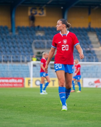 La futbolista Jana Žufánková, con