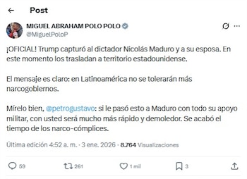 El mundo político colombiano reacciona