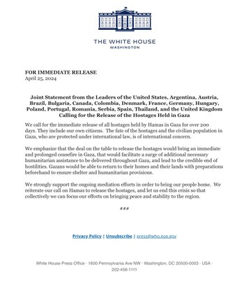 Comunciado suscrito por Colombia, Estados