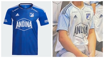 Las camisetas local y suplente