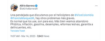 El senador del Centro Democrático