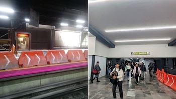 Así quedó la estación Universidad del Metro CDMX: usuarios acusan que la “brugadizaron” pintando andenes de morado