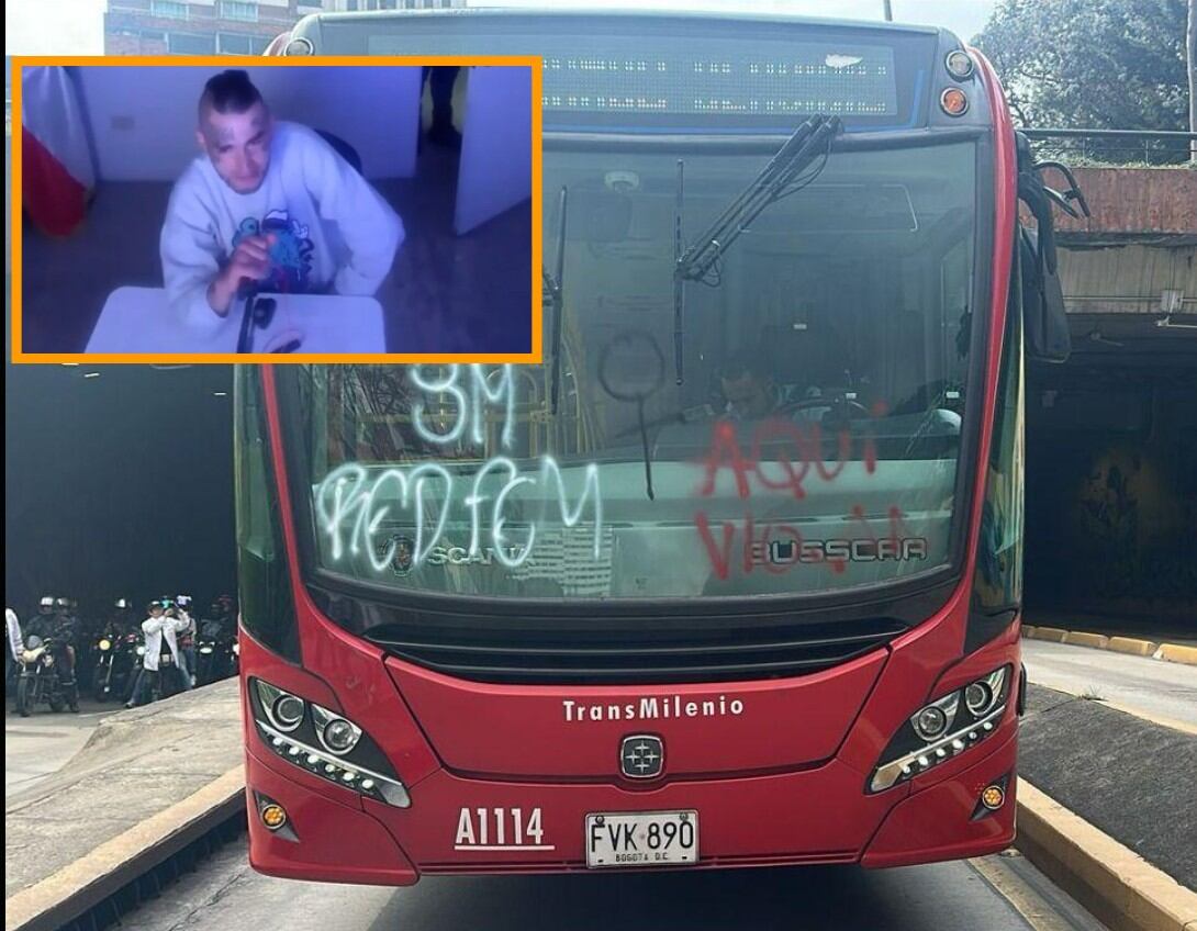 Según fuentes de inteligencia, se han detectado planes para atacar la infraestructura de TransMilenio y otros bienes públicos en Bogotá - crédito Fiscalía/X