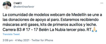 Trino de modelo webcam