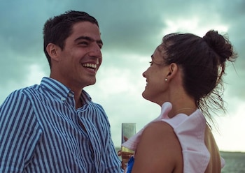 El romántico momento de Andrés