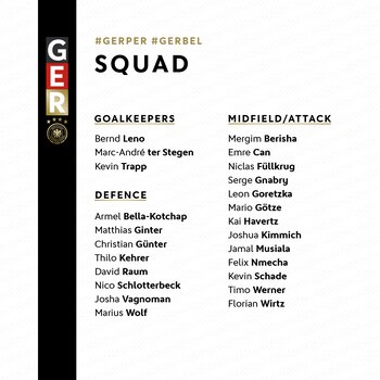 Convocatoria de Alemania para amistoso