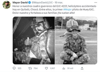 El mayor David Velásquez, del