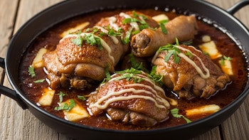 Receta de pollo al mablec, rápida y fácil