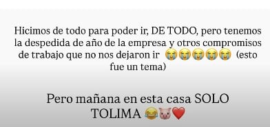 La final del Tolima y Junior se siente fuerte en Medellín por parte de Issa Vásquez y Juan Javier - crédito @issavasquez/IG