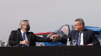 El Presidente junto a Agustín