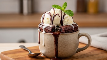 Bizcocho de helado de chocolate en taza: la receta exprés perfecta para disfrutar un postre casero en minutos